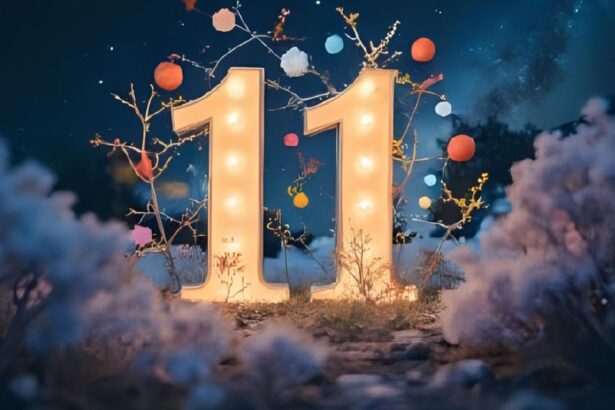 Az álomban megjelenő 11-es szám a spiritualitás és az új kezdetek szimbóluma, amely a belső fejlődésre és az intuícióra utal.