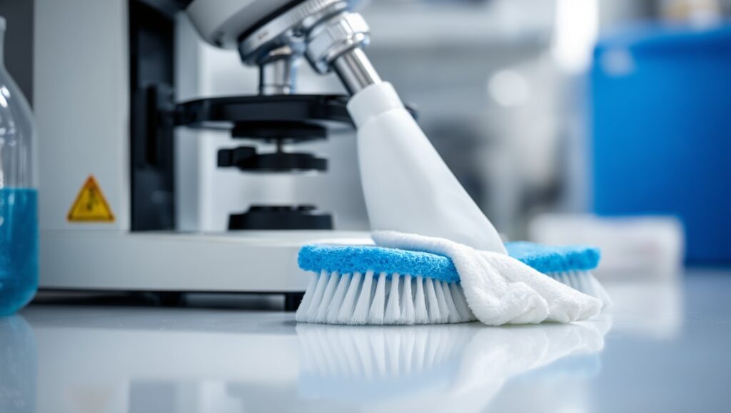 Laboratoriumi eszkozok tisztitasa vagy karbantartasa