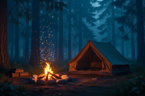 A sátorral álmodás a biztonság és a menedék keresését jelzi, miközben a tűz fénye a belső világunkra és vágyainkra világít rá.