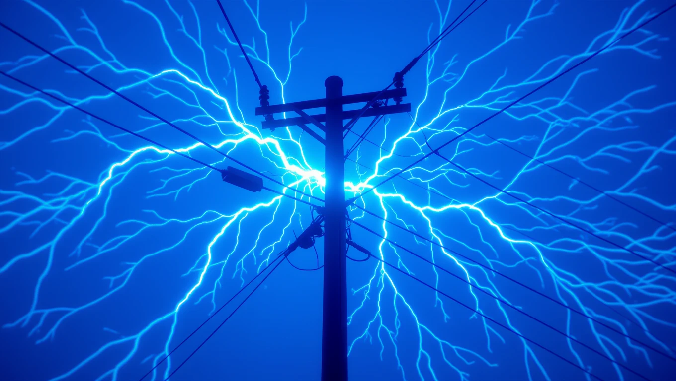 A villanyoszlop álma a feszültség és az energia szimbóluma, új lehetőségeket jelez.