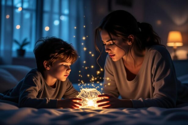 Az álomban a büntetés érzése és a fények varázsa keveredik, miközben egy anya és gyermeke együtt fedezik fel a titkokat.