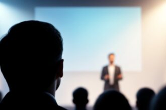 Az álomfejtés során a közönség figyelmesen hallgatja a beszélőt, aki fontos üzeneteket oszt meg.