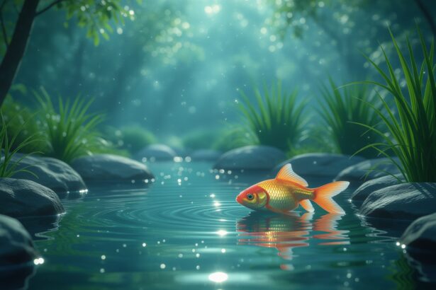 Az álomban megjelenő halastó békés és nyugodt környezetet teremt, ami a belső harmónia és a lelki tisztulás szimbóluma lehet.