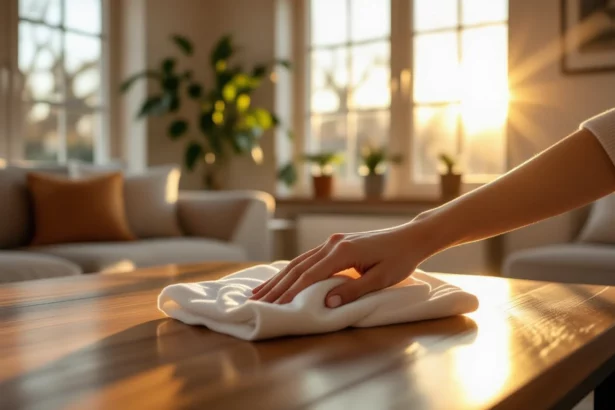 Az álomban a bútorok takarítása a tisztaság és a rend iránti vágyat jelzi, ami a belső harmónia keresését tükrözi.