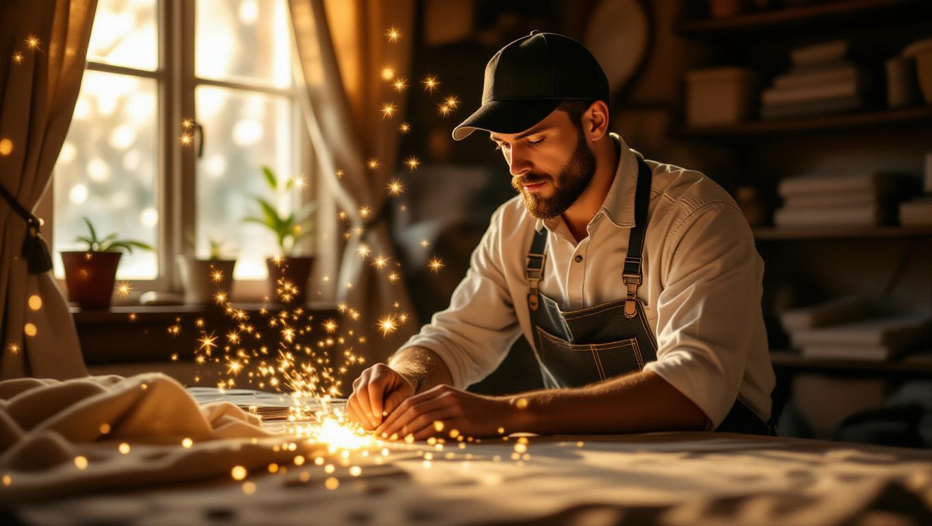 Álmokban a kárpitos munkája a kreativitás és a változás szimbóluma, új lehetőségeket és felfedezéseket hozva az életünkbe.