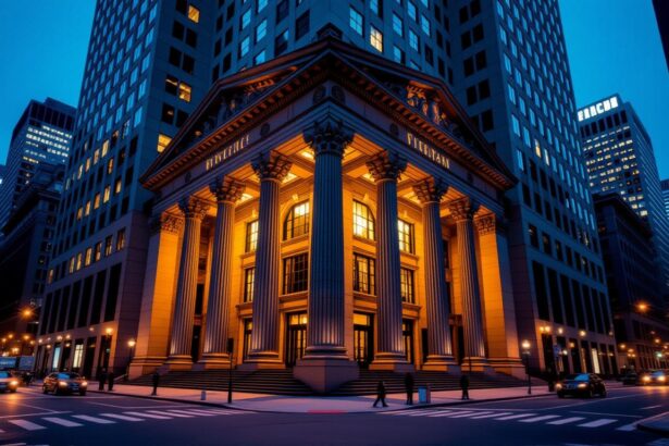 Az álomban megjelenő bank a biztonság és a stabilitás szimbóluma, amely a jövőbeli értékmegőrzés iránti vágyat tükrözi.