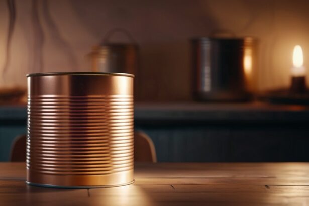 A konzervdoboz a múlt emlékét idézi, a biztonság és a tartalékok szimbóluma, ami a jövőre való felkészülést jelenti.