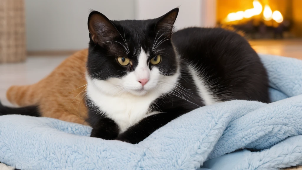 A macska álma a nyugalom és a kényelem szimbóluma, amely a biztonságérzetet tükrözi.