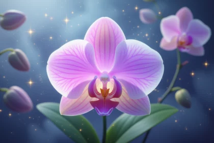 Az orchidea álma a szépség és a harmónia szimbóluma, amely a belső békét és a szeretetet jelképezi.