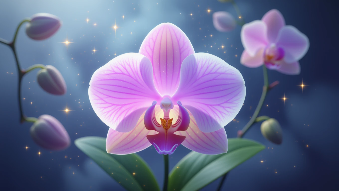 Az orchidea álma a szépség és a harmónia szimbóluma, amely a belső békét és a szeretetet jelképezi.