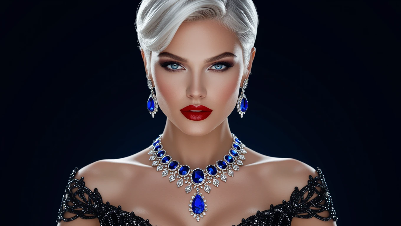 Mit jelent nyakláncról álmodni? – Részletes álomfejtés és értelmezés Egy elegáns nő nyakláncot visel, amely a szépség és a hiúság szimbóluma.