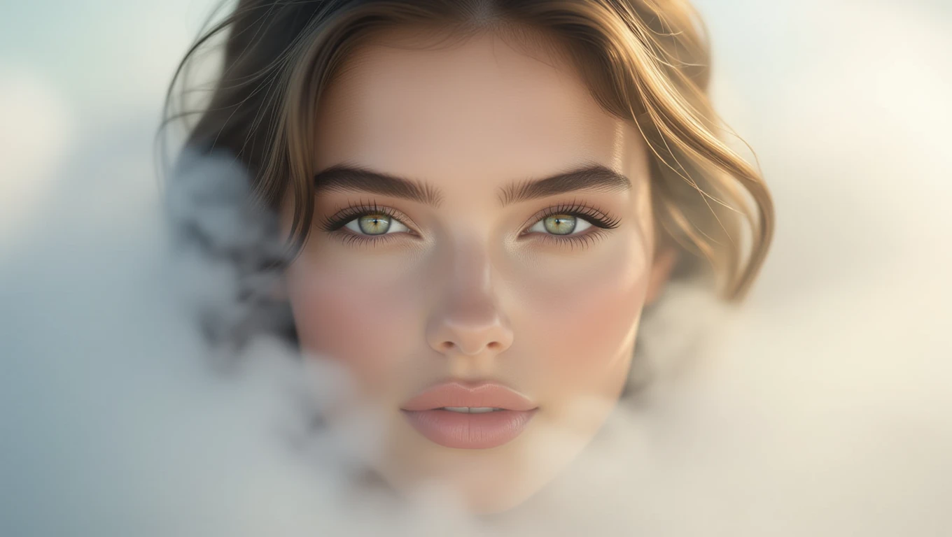 Mit jelent foggal álmodni? – Részletes álomfejtés és értelmezés Egy álomszerű női arc, amely a fogakkal kapcsolatos álmok mély jelentését tükrözi.