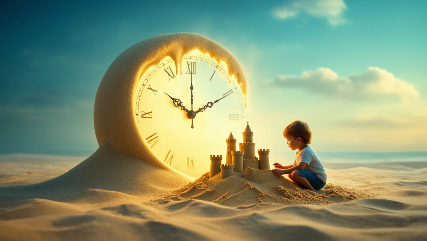 Mit jelent unokákkal álmodni? – Részletes álomfejtés és értelmezés Egy kisgyerek homokvárat épít egy óriási homokóránál, ami az idő múlását szimbolizálja.