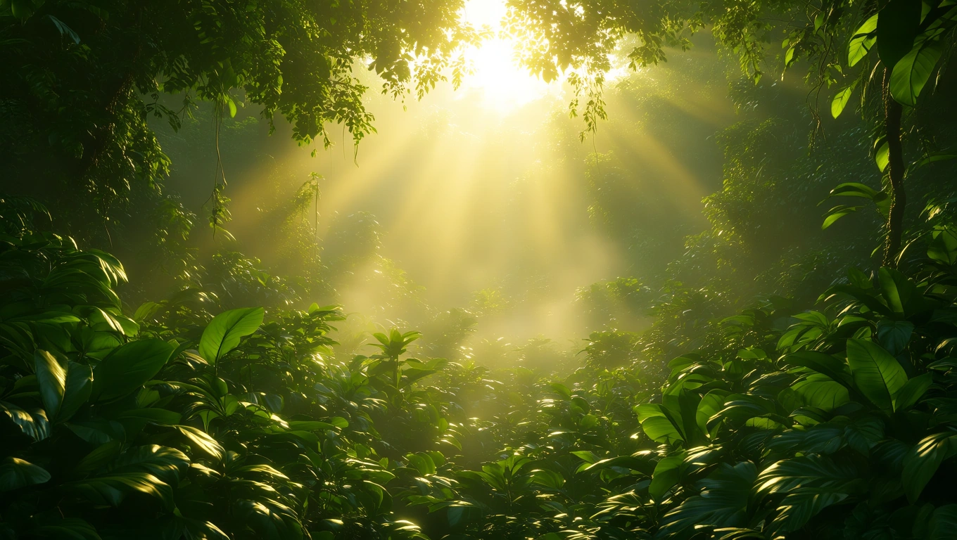 Mit jelent dzsungellel álmodni? – Részletes álomfejtés és értelmezés Egy sűrű dzsungel, ahol a napfény átszűrődik a lombok között.
