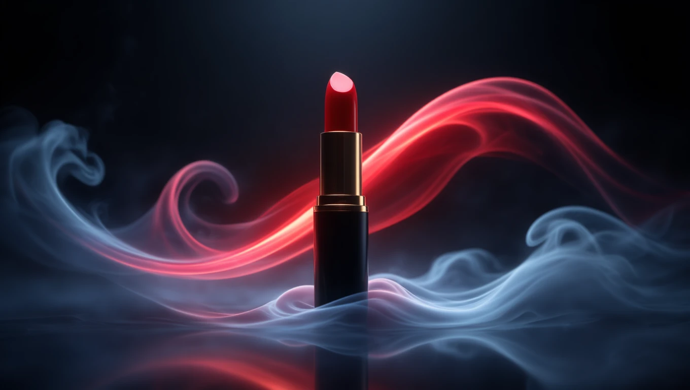 Mit jelent rúzzsal álmodni? – Részletes álomfejtés és értelmezés Egy piros rúzs, amely körül színes füst kering, a nőiességet szimbolizálva.