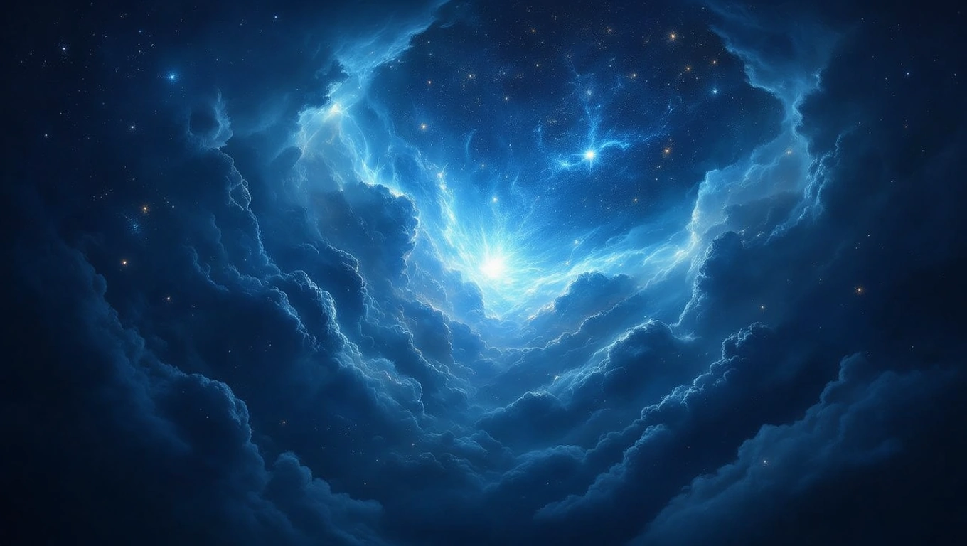 Mit jelent orkánnal álmodni? – Részletes álomfejtés és értelmezés Sötét felhők között világító fény, amely az orkán érzelmi viharait szimbolizálja.