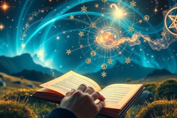 Nyitott könyv a csillagos ég alatt, álomfejtés szimbólumai