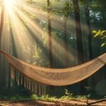 Függőágy a napfényben erdőben, álomfejtés szimbóluma