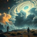 Álomszerű táj gázolajjal való álmodás szimbolikájával.