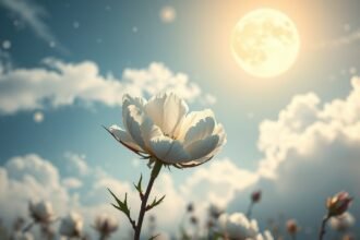 Gyapotvirág a telihold fényében, álomfejtési szempontból jelentős