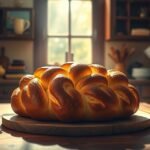 Friss kalács a konyhában, álomfejtés szimbóluma.