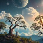 Álomfejtő táj kaptafával a szimbolika kifejezésére.