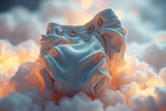 Fehér pelenka felhők között, álomfejtés szimbólum