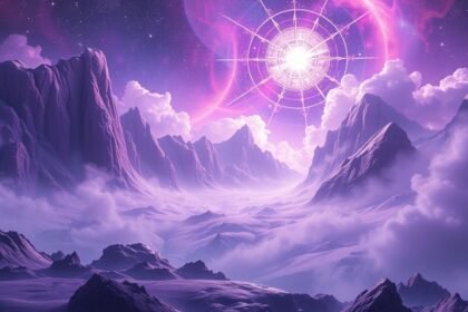 Lila színű, misztikus táj, álomfejtés szimbólumai