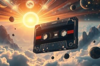 Magnószalag a csillagok felett, az álmok szimbólumaként.