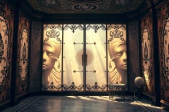 Paraván és díszes belső tér álomfejtéshez