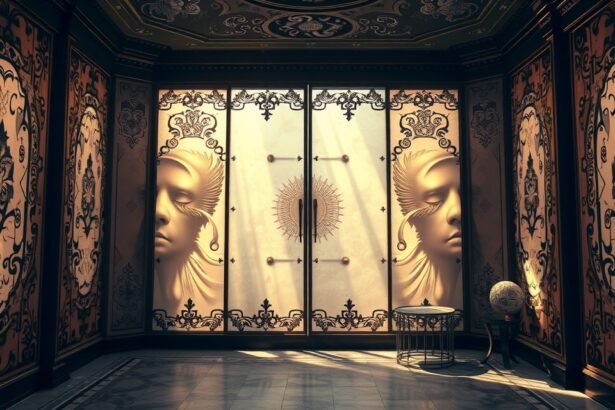 Paraván és díszes belső tér álomfejtéshez