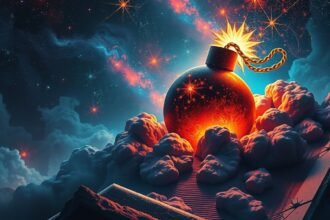 Álom egy bombáról, az érzelmek és feszültség szimbóluma.