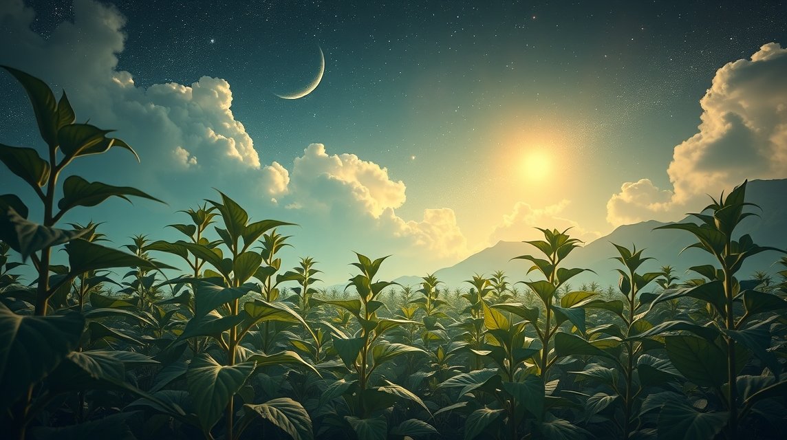 Dohánypalánták a napfelkeltében, álomfejtés szimbolikával.