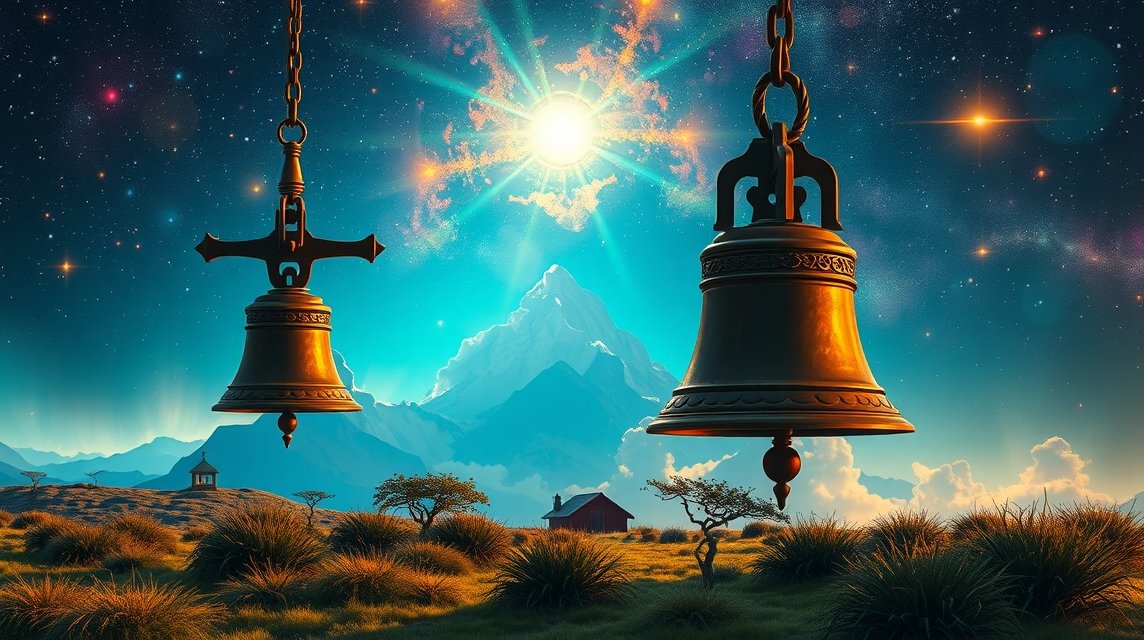 Harangok álomban a változás és spirituális üzenetek szimbólumai.