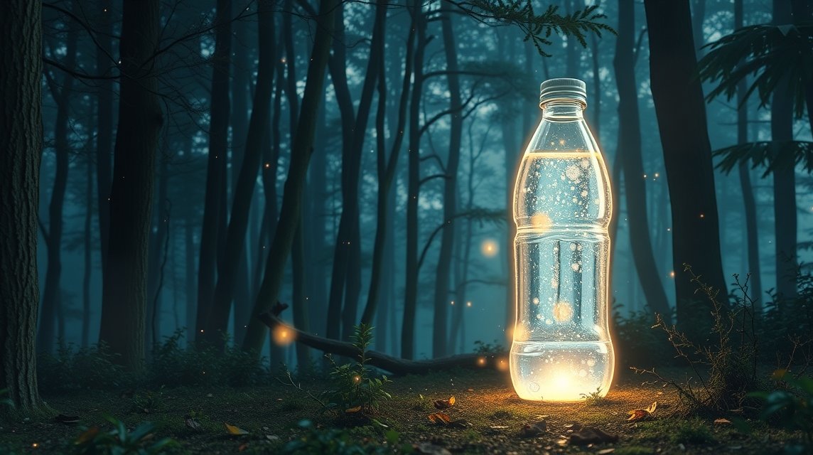 Álomfejtés kulaccsal a sötét erdőben, belső szükségletek szimbólumaként.