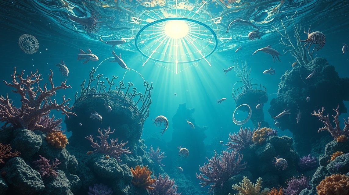 Víz alatti világ mélységben álomfejtéshez.