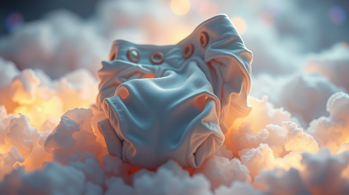 Fehér pelenka felhők között, álomfejtés szimbólum