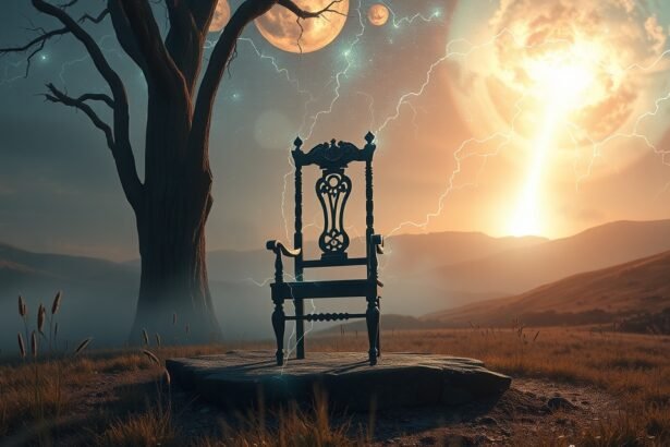 Álomszerű villamosszék a természet csodás hátterével