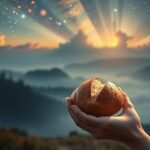 Álombeli zsemle a csillagok alatt, szimbolikus jelentés.