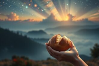 Álombeli zsemle a csillagok alatt, szimbolikus jelentés.