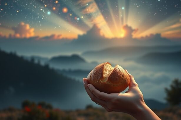 Álombeli zsemle a csillagok alatt, szimbolikus jelentés.