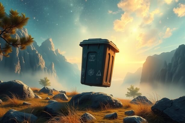 Szemetesláda a hegyek között, álomfejtés szimbolika.